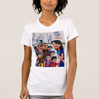 Vrouwen Onze klas is een familie T-shirt
