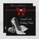 Vrouwen op hoog niveau op rood en zwart kaart (Voorkant / Achterkant)