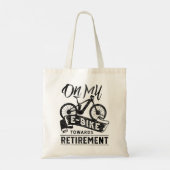 Vrouwen op mijn E-mail naar fietstarief Tote Bag (Achterkant)