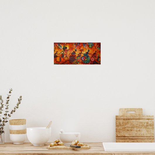 Vrouwen op wielen - Canvas print (Keuken)