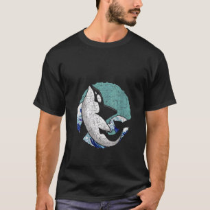 Vrouwen Orka Waves Ocean Animal Killer Whale V NE T-shirt
