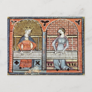 Vrouwen, Ovideo Moralize geschreven door Chretien  Briefkaart