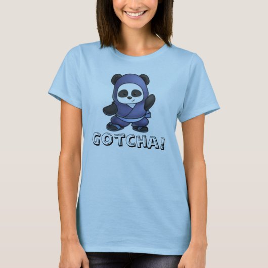 Vrouwen Panda Gotcha! Shirt (Voorkant)