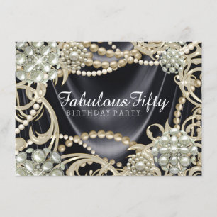 Vrouwen Pearl verjaardagsfeest Kaart