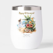 Vrouwen Pensioen Strand Aloha Bloemen Party (Achterkant)