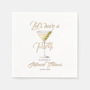 Vrouwen Pensioen Zomer Cocktail Party Servet