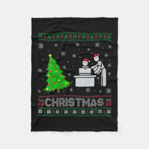 Vrouwen Persoonlijke Assistent Kerstboom Lighting Fleece Deken