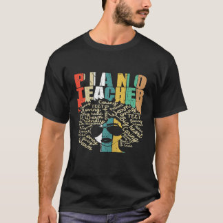 Vrouwen  Pianoleraar Verpleegkostuum Afrika T-shirt