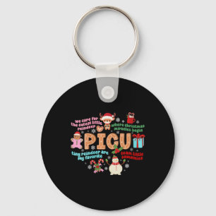 Vrouwen Picu Kerst Picu Verpleegster Xmas Pediatri Sleutelhanger