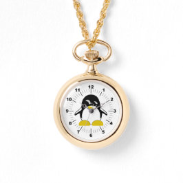 Vrouwen Pinguïn Wraparound Gold Watch Horloge