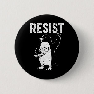 Vrouwen pinguïns tegen tarieven verzetten zich teg ronde button 5,7 cm
