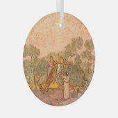 Vrouwen plukken olijven van Gogh: Glas Ornament (Voorkant Rechts)