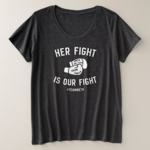 Vrouwen plus size donker shirt