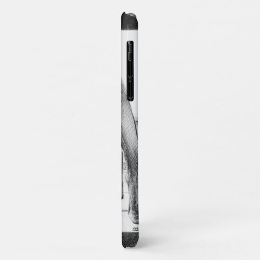 Vrouwen poten, glas en roos potloodtrekkunst Case-Mate iPhone case (Achterkant/links)