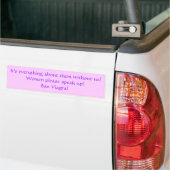 Vrouwen praten op! Bumpersticker (Op Truck)