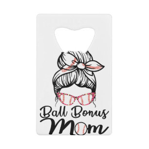 Vrouwen Proud Baseball Softball Bonus Kredietkaart Flessenopener