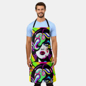 Vrouwen Psicodelinca Schort (Gedragen)