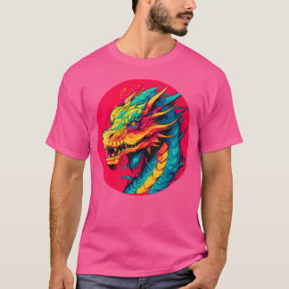 Vrouwen Punk Dragon Delight Vibrant Dragon T Aziat T-shirt