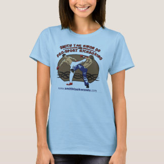 Vrouwen raken de grond aan t-shirt