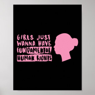 Vrouwen Rechter Sticker Poster