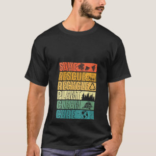 Vrouwen redden bijen redden dieren Planten bomen s T-shirt
