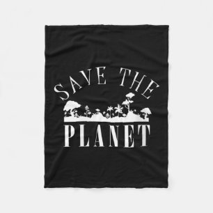 Vrouwen redden de planeet milieubescherming fleece deken