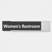 Vrouwen Restroom zwart-wit Deurbordje (Voorkant)