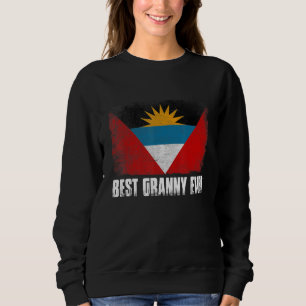 Vrouwen Retro Antigua en Barbuda Flag Best Granny Trui