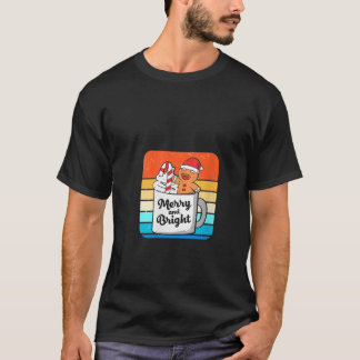 Vrouwen Retro  Gingerbread Cookie vrolijk en T-shirt