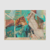  vrouwen Robuuste groene textielontvlechting Tissuepapier (Voorkant)