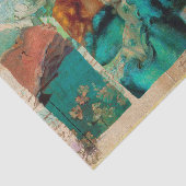  vrouwen Robuuste groene textielontvlechting Tissuepapier (Detail)