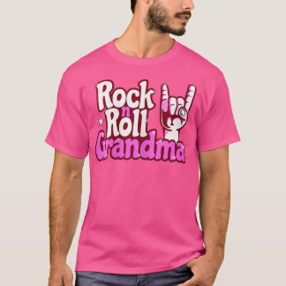 Vrouwen Rock N Roll Oma Houdt Van Pop Geweldige Mo T-shirt