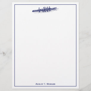 Vrouwen Roeien Roeiers Ploeg Team Watersport Blauw