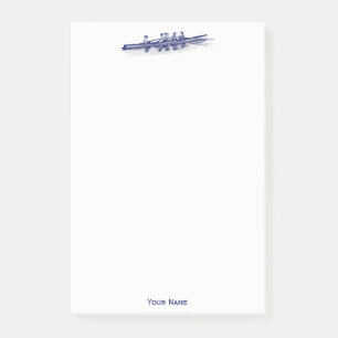 Vrouwen Roeien Roeiers Ploeg Team Watersport Blauw Post-it® Notes