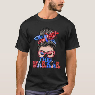 Vrouwen Rommelige Knot CHD Krijger T-shirt