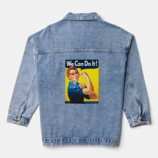 Vrouwen Rosy de Riveter T Shirt - we kunnen het do Denim Jacket