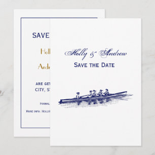 Vrouwen Rowers-team watersport blauw Kaart