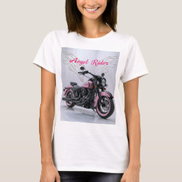 Vrouwen Roze Biker T-shirt