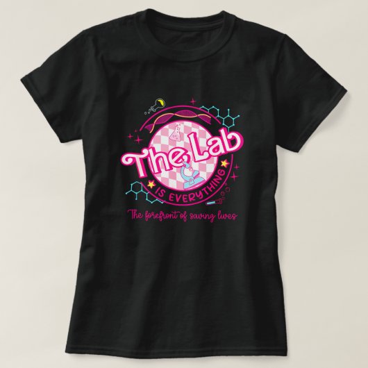Vrouwen Roze Lab Week 2024 Medisch Lab Wetenschap  T-shirt (Design voorkant)