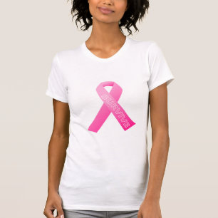 Vrouwen Roze Lint T-shirt