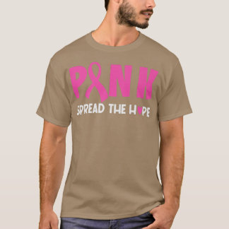Vrouwen roze lint verspreiden hoopborstkanker Aw T-shirt
