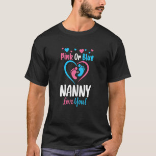 Vrouwen roze of blauw kindermeisje houden van je g t-shirt