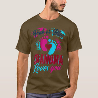 Vrouwen roze of blauw oma nana houdt van Baby T-shirt