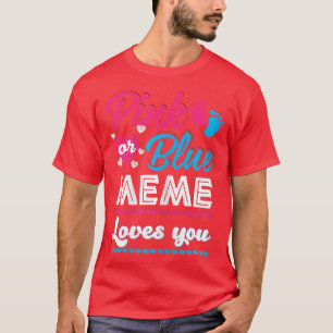 Vrouwen roze of blauw thema houden van je gender o t-shirt
