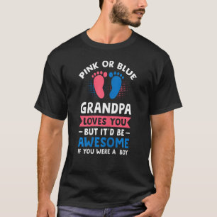 Vrouwen Roze of blauwe oma houden van je jongetje T-shirt