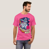 Vrouwen ruimden de Kinder ruimte-universum-astrono T-shirt (Voorkant volledig)