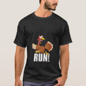 Vrouwen Run Funny Thanksgiving Running 5k Race Tur T-shirt (Voorkant)