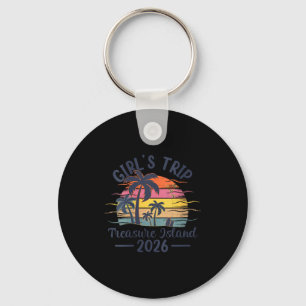 Vrouwen schat-eiland meidenreis 2026 vintage sleutelhanger