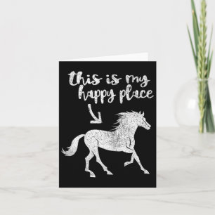 Vrouwen Schattige Paardrijden T-shirt - Paardenrug Kaart