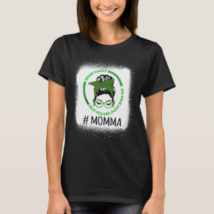 Vrouwen Schedel Rommelige Knot Ierse Vandaag Maar  T-shirt